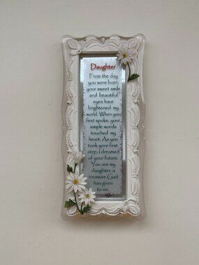 vintage Reflection Sentiments Gift Alliance daughter Novelty mirror frame